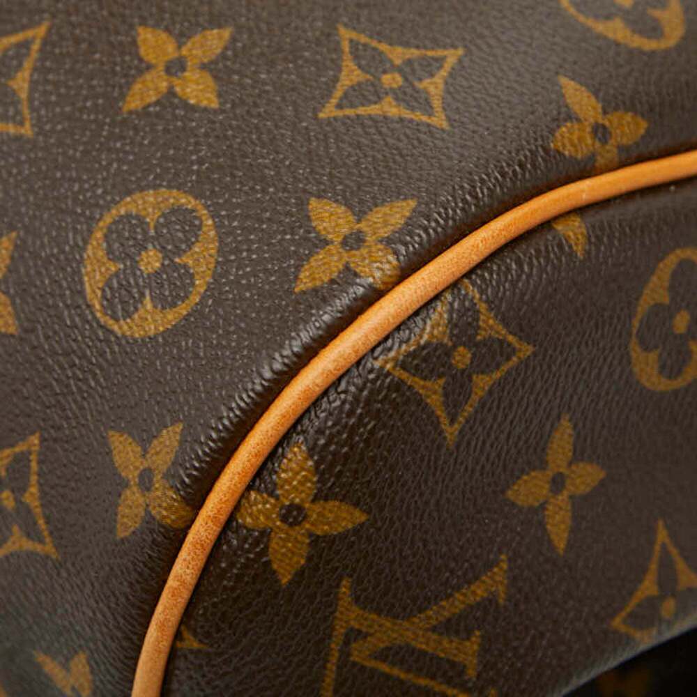 LOUIS VUITTON Authentic Brown Monogram Leather Tote Bag - Picture 4 of 13